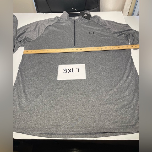 Under Armour Men's UA Tech Half-Zip Pullover Sweatshirt Gray Big & Tall - Picture 6 of 9